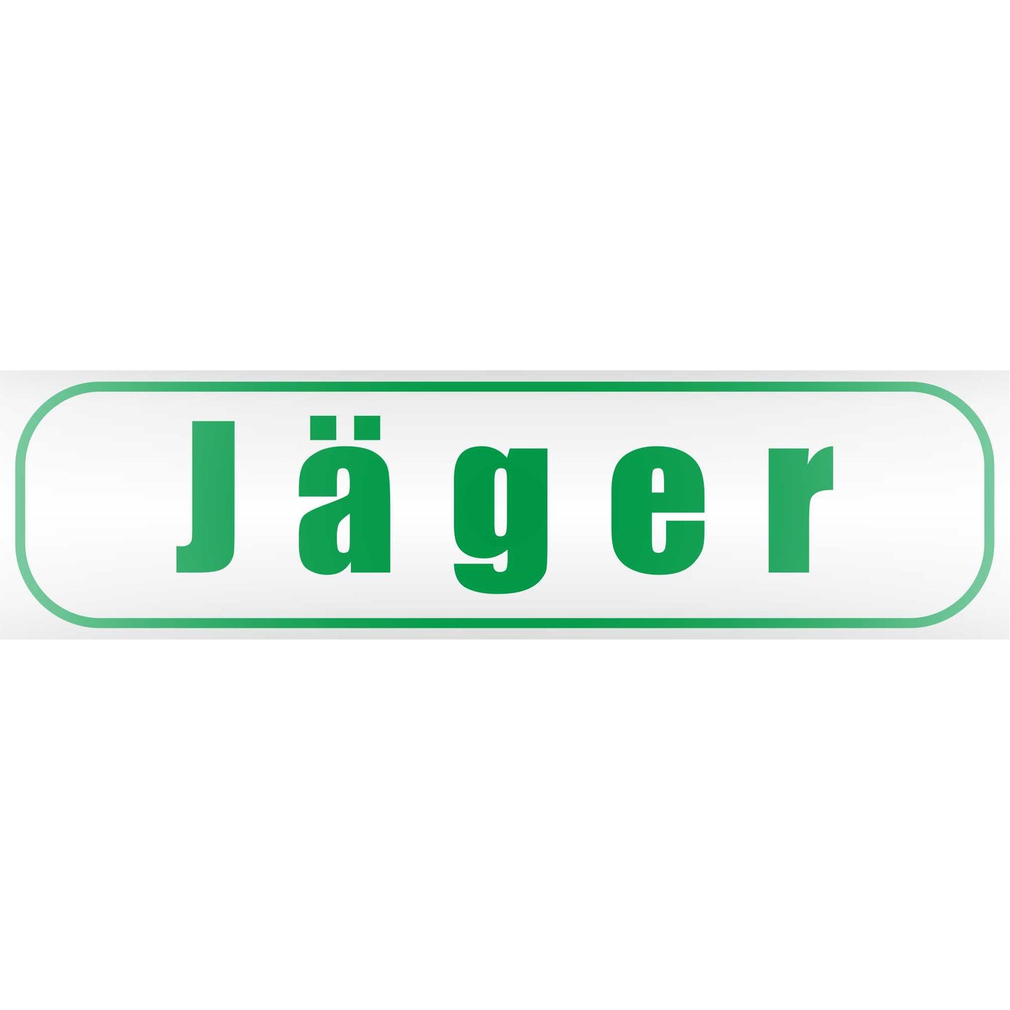 Magnetschild - Jäger - Magnetfolie für Auto - LKW - Truck - Baustelle - Firma