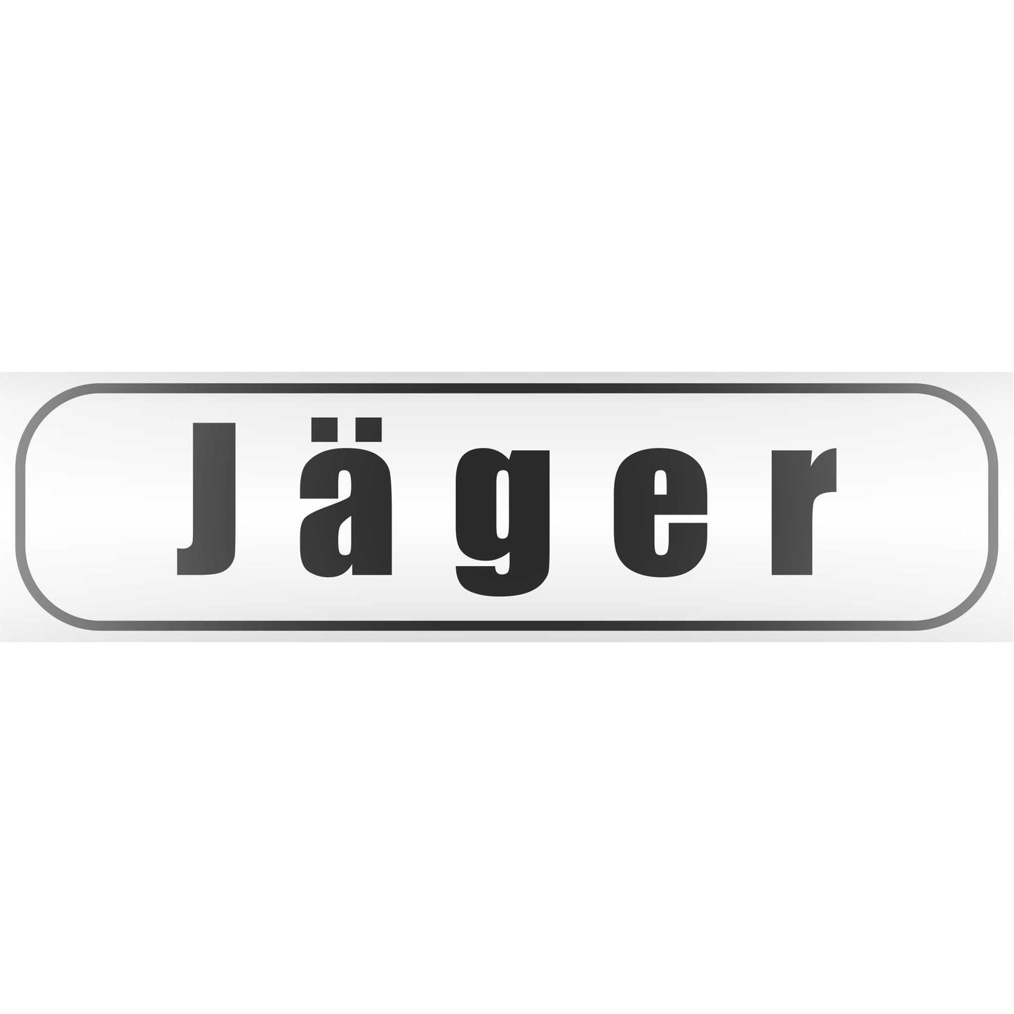 Magnetschild - Jäger - Magnetfolie für Auto - LKW - Truck - Baustelle - Firma