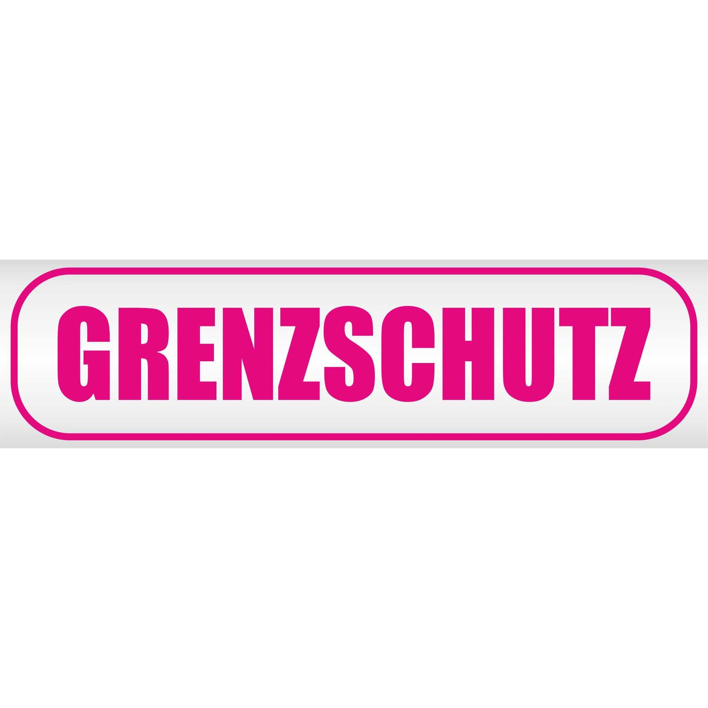 Magnetschild - Grenzschutz - Magnetfolie für Auto - LKW - Truck - Baustelle - Firma