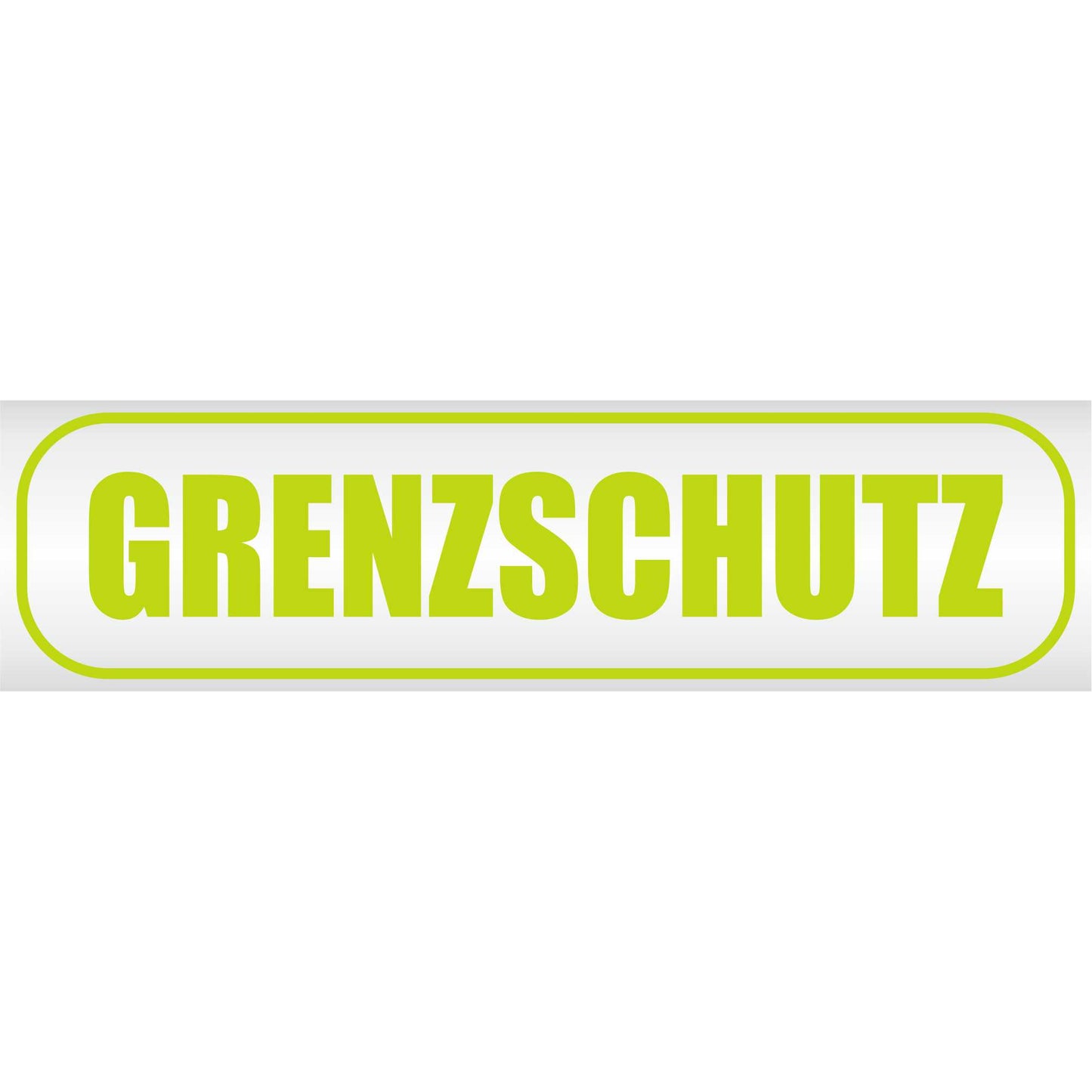 Magnetschild - Grenzschutz - Magnetfolie für Auto - LKW - Truck - Baustelle - Firma