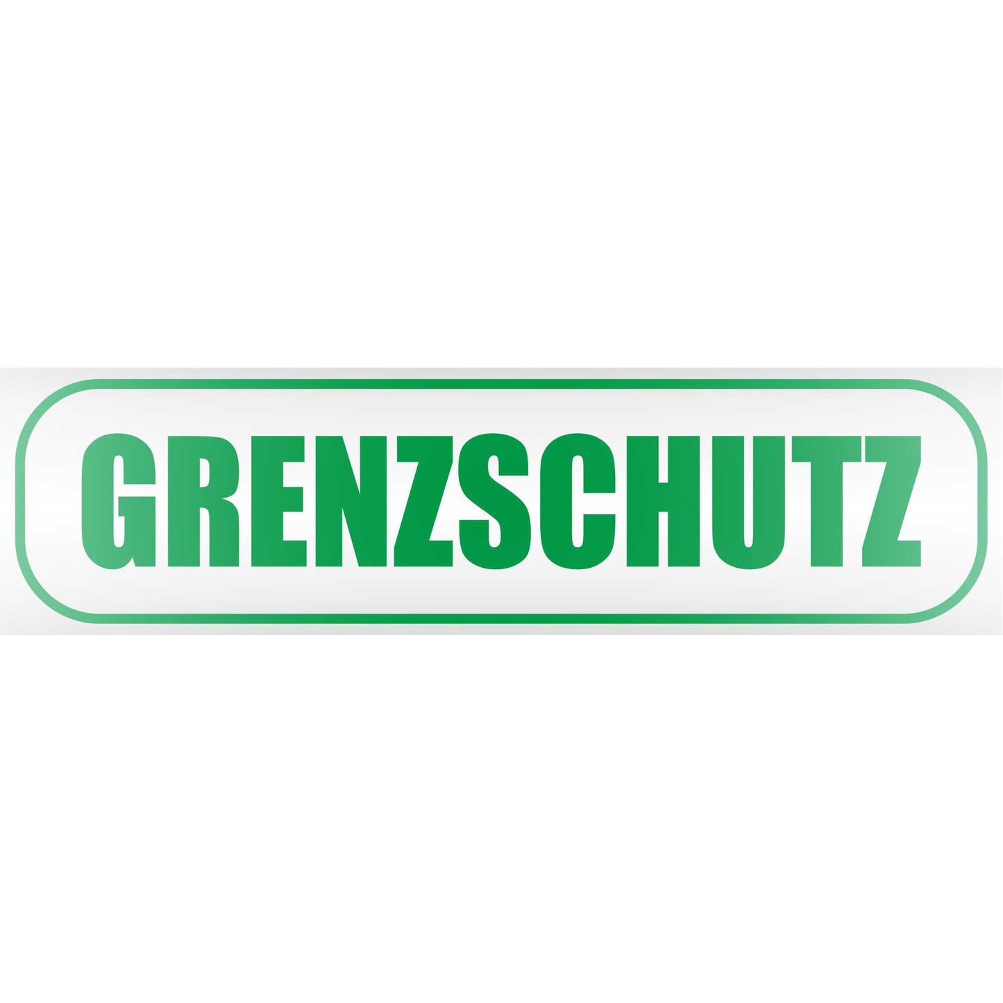 Magnetschild - Grenzschutz - Magnetfolie für Auto - LKW - Truck - Baustelle - Firma