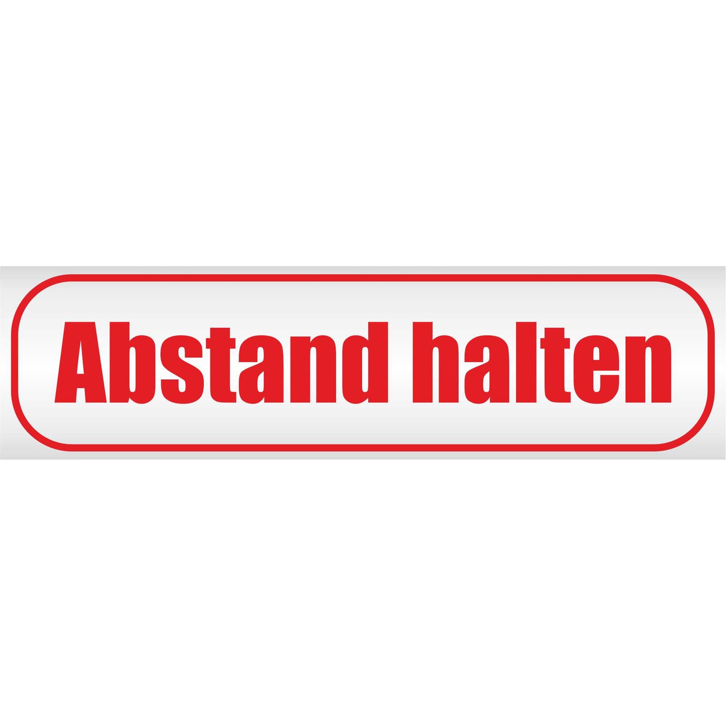 Magnetschild - Abstand halten - Magnetfolie für Auto - LKW - Truck - Baustelle - Firma