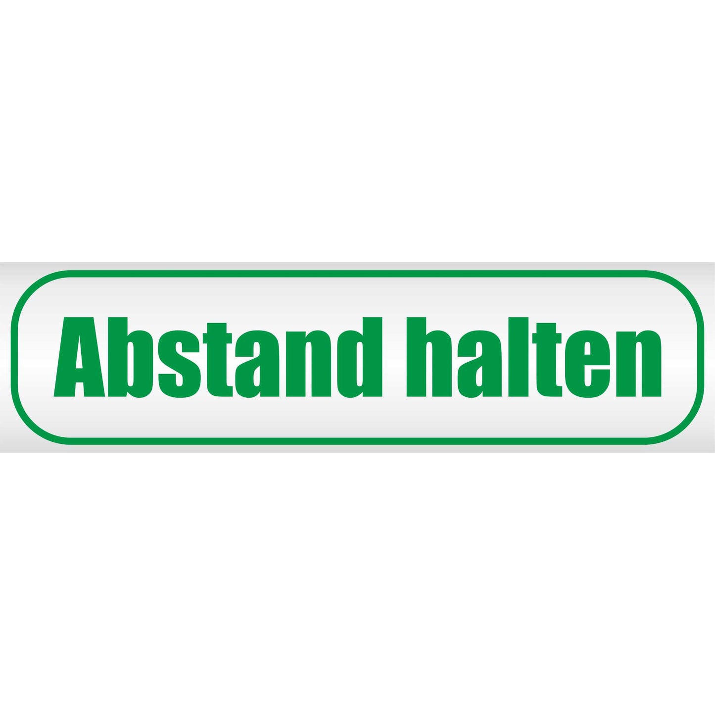 Magnetschild - Abstand halten - Magnetfolie für Auto - LKW - Truck - Baustelle - Firma