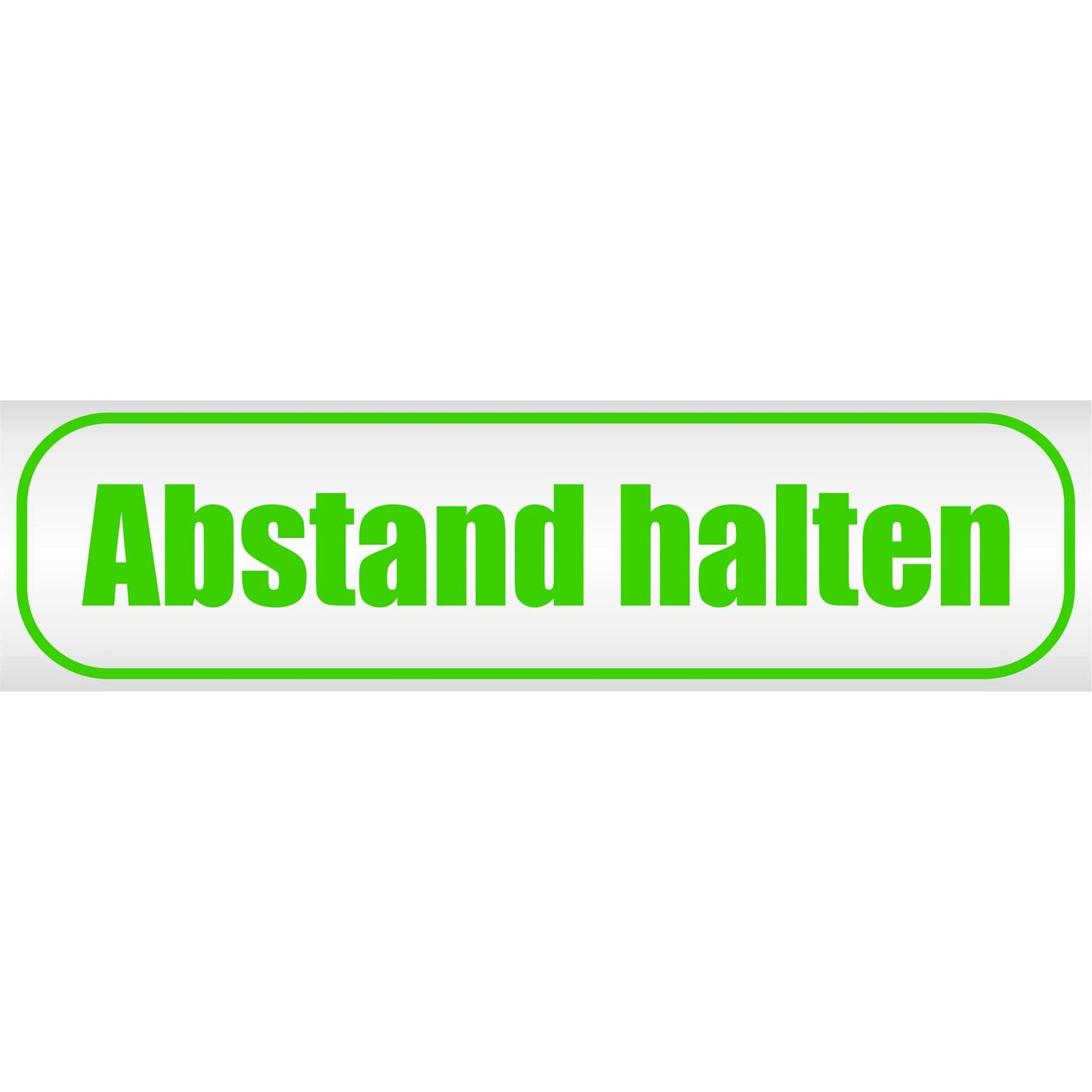 Magnetschild - Abstand halten - Magnetfolie für Auto - LKW - Truck - Baustelle - Firma