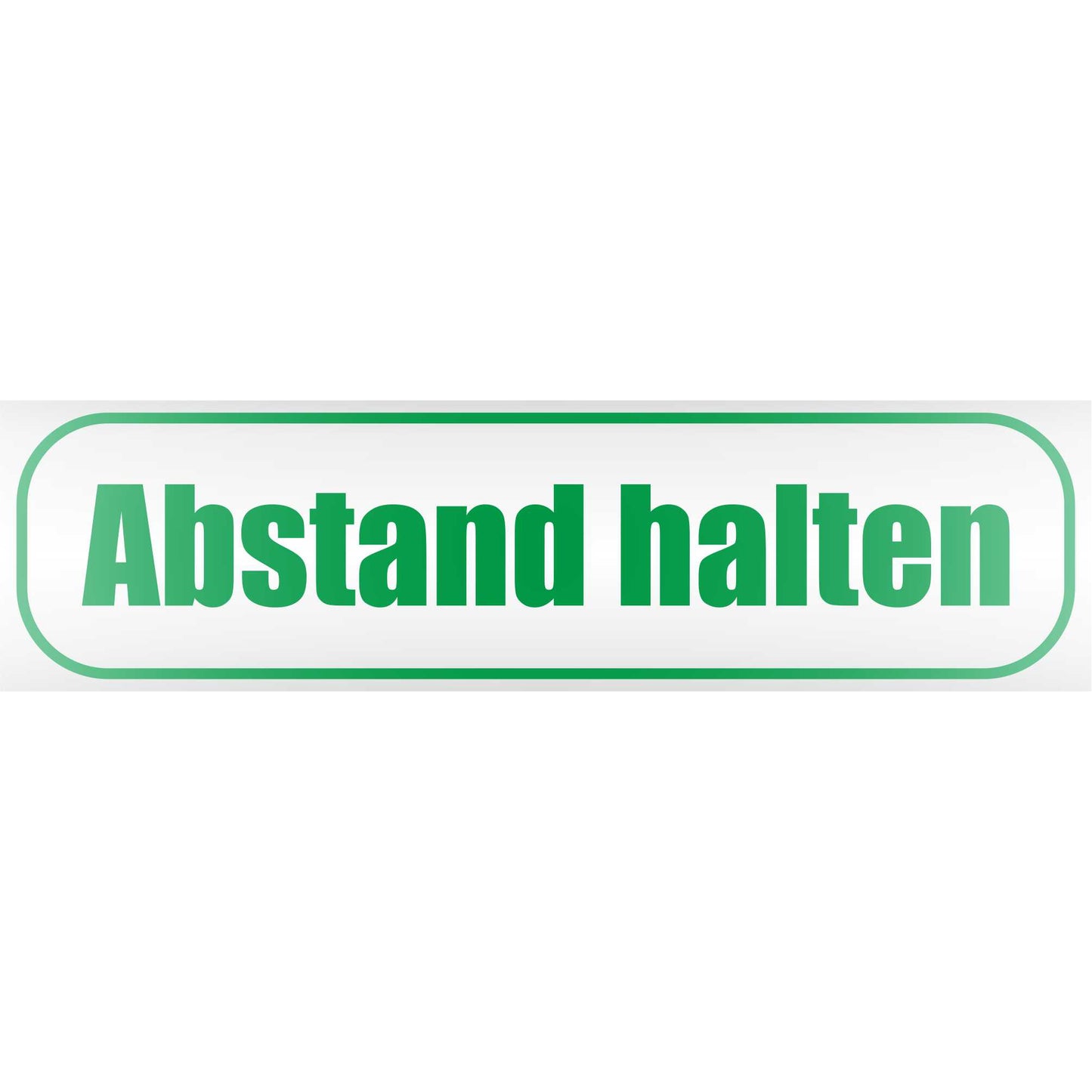 Magnetschild - Abstand halten - Magnetfolie für Auto - LKW - Truck - Baustelle - Firma