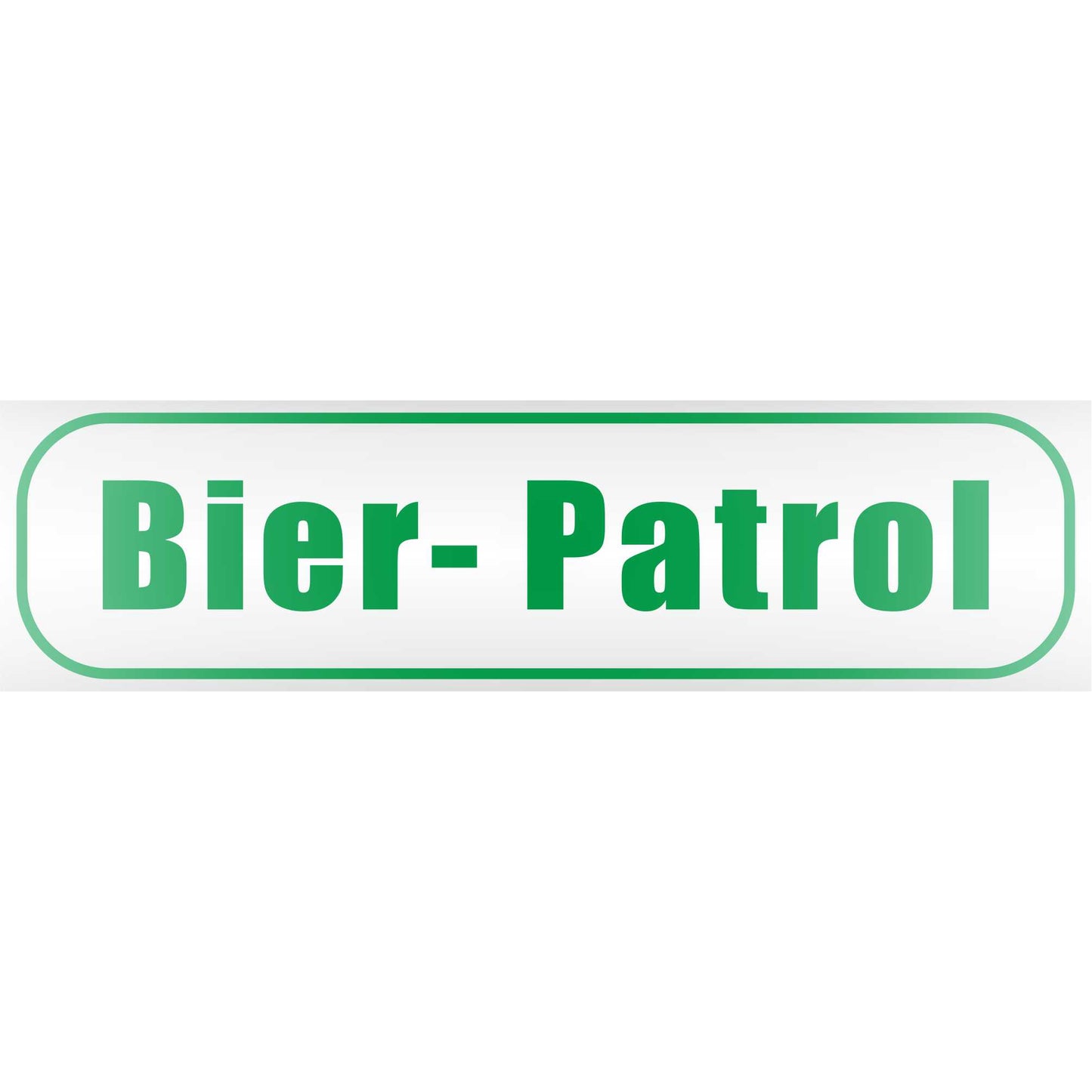 Magnetschild - Bier Patrol - Magnetfolie für Auto - LKW - Truck - Baustelle - Firma