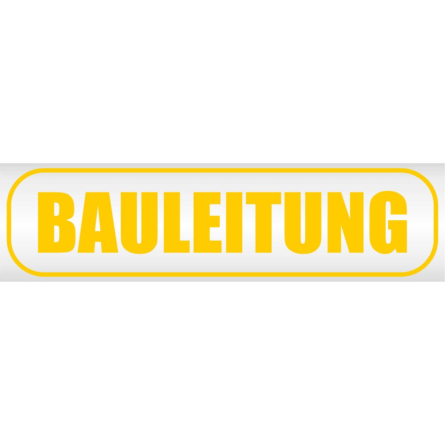 Magnetschild - Bauleitung - Magnetfolie für Auto - LKW - Truck - Baustelle - Firma