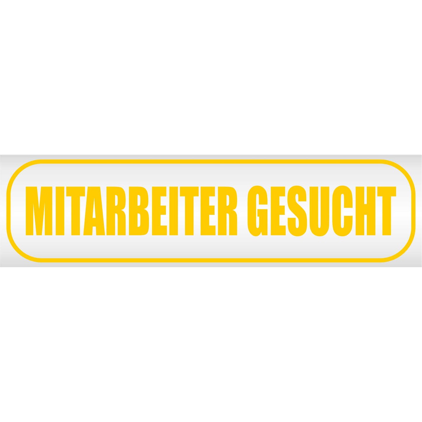 Magnetschild - Mitarbeiter gesucht - Magnetfolie für Auto - LKW - Truck - Baustelle - Firma