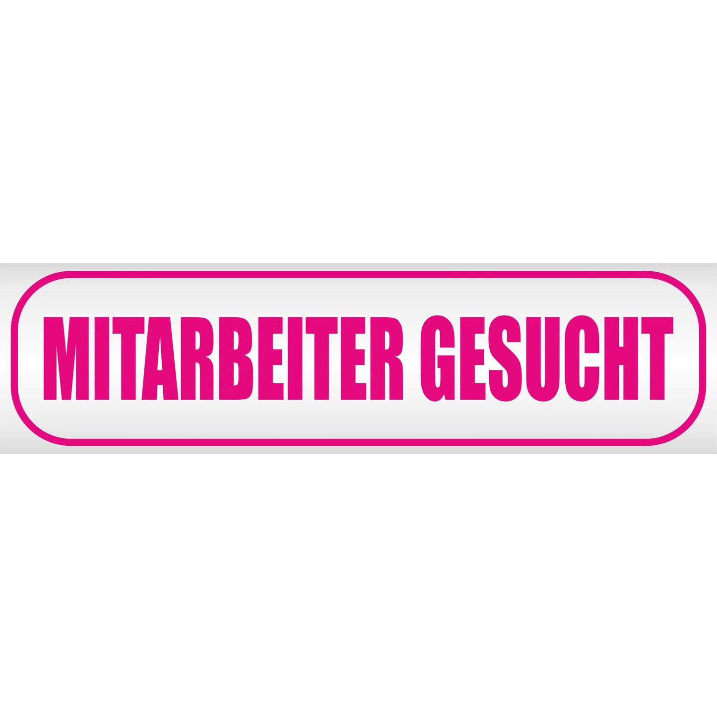 Magnetschild - Mitarbeiter gesucht - Magnetfolie für Auto - LKW - Truck - Baustelle - Firma