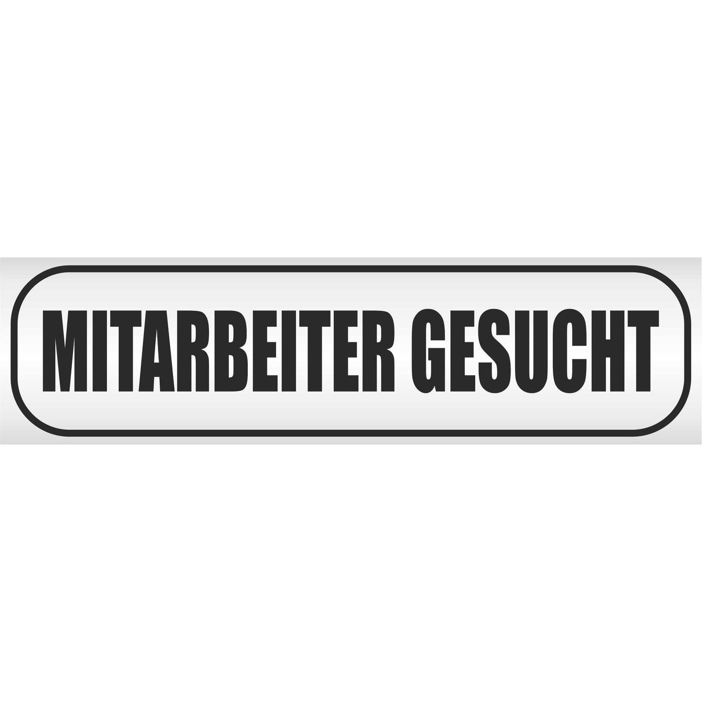 Magnetschild - Mitarbeiter gesucht - Magnetfolie für Auto - LKW - Truck - Baustelle - Firma