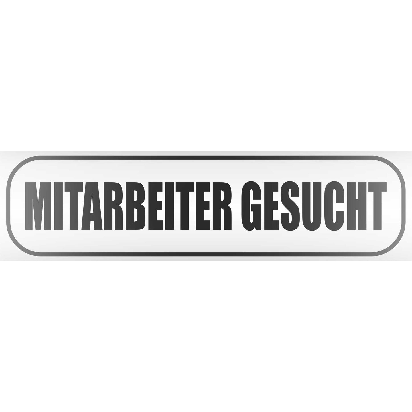 Magnetschild - Mitarbeiter gesucht - Magnetfolie für Auto - LKW - Truck - Baustelle - Firma