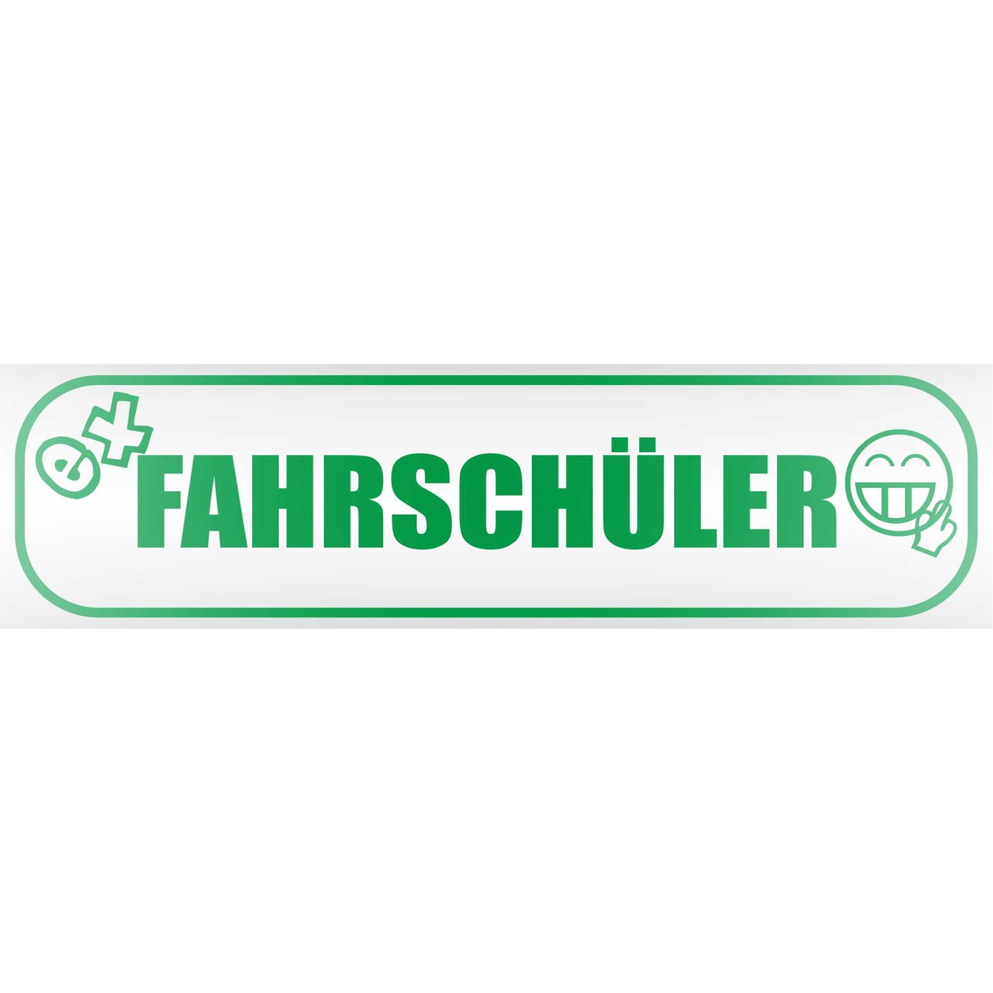 Magnetschild - Ex Fahrschüler - Magnetfolie für Auto - LKW - Truck - Baustelle - Firma