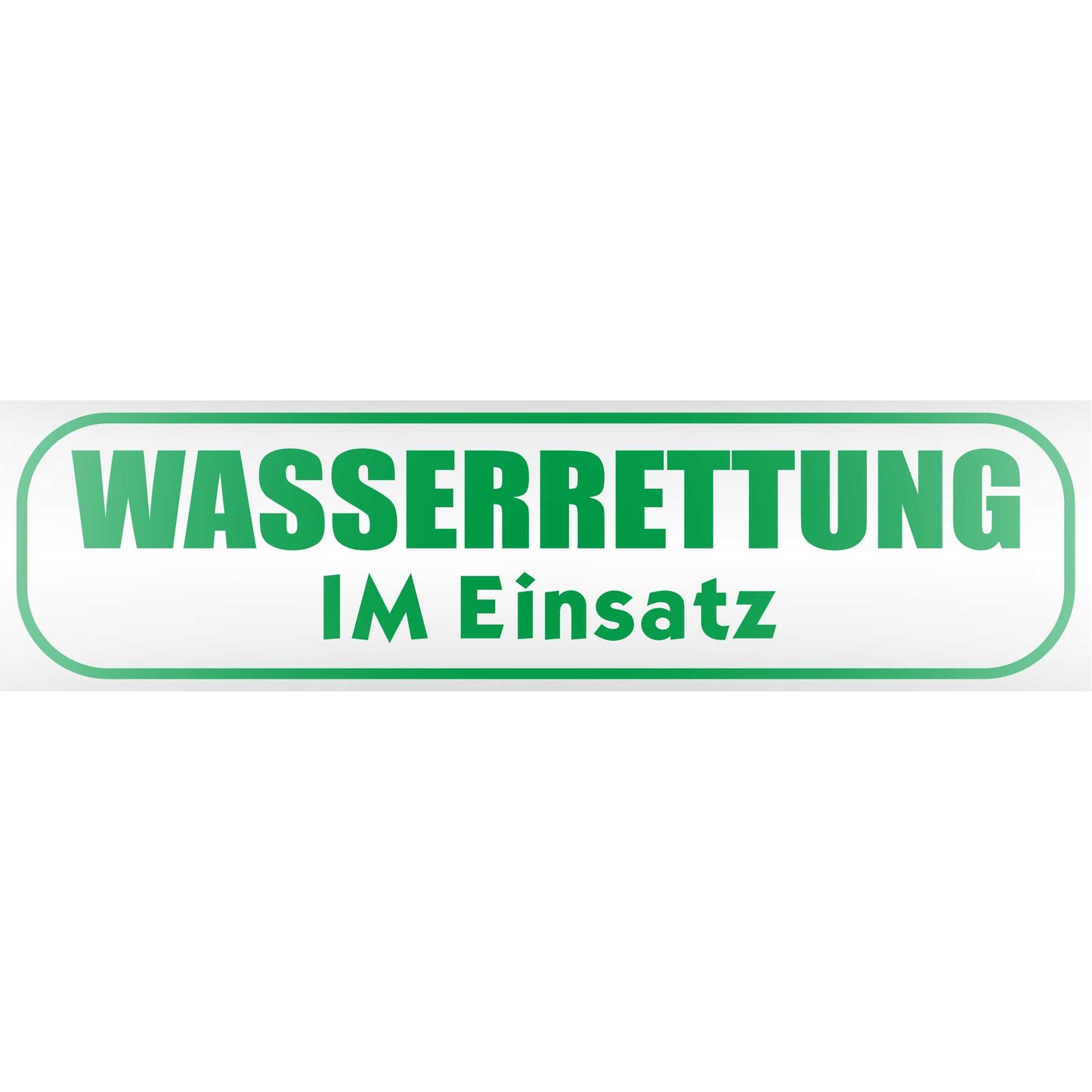 Magnetschild - Wasserrettung im Einsatz - Magnetfolie für Auto - LKW - Truck - Baustelle - Firma