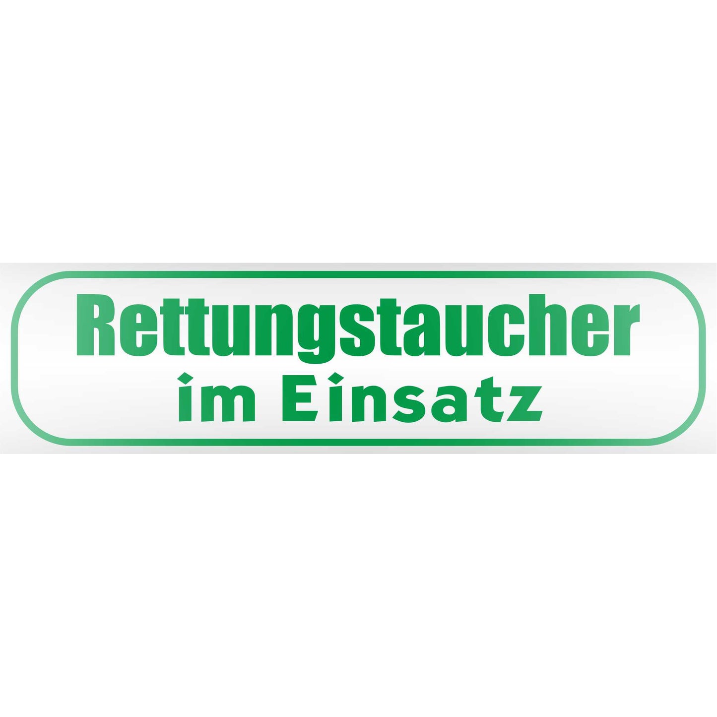 Magnetschild - Rettungstaucher im Einsatz - Magnetfolie für Auto - LKW - Truck - Baustelle - Firma