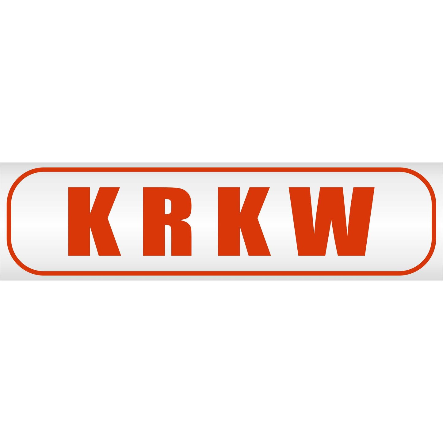 Magnetschild - KRKW Krankenwagen - Magnetfolie für Auto - LKW - Truck - Baustelle - Firma