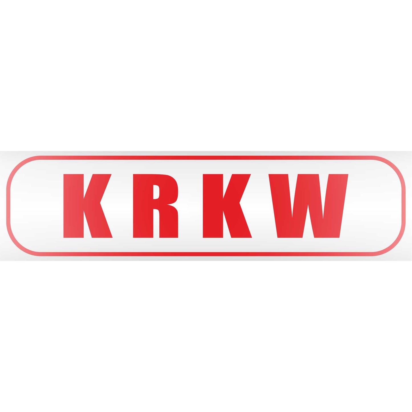 Magnetschild - KRKW Krankenwagen - Magnetfolie für Auto - LKW - Truck - Baustelle - Firma