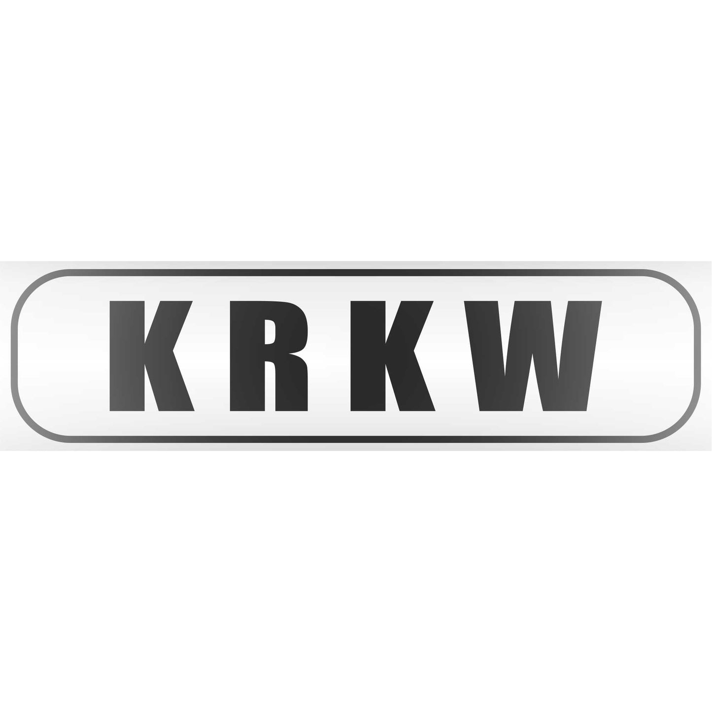 Magnetschild - KRKW Krankenwagen - Magnetfolie für Auto - LKW - Truck - Baustelle - Firma