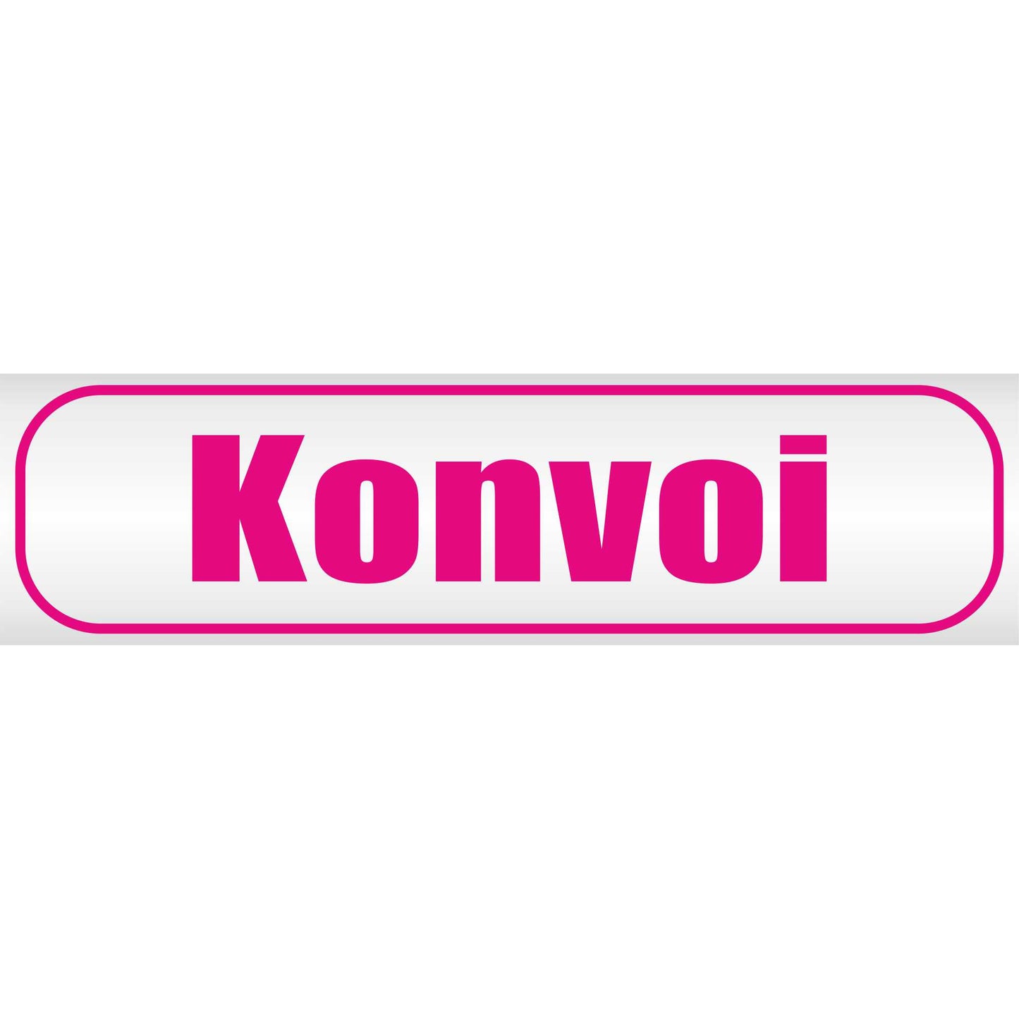 Magnetschild - Konvoi - Magnetfolie für Auto - LKW - Truck - Baustelle - Firma