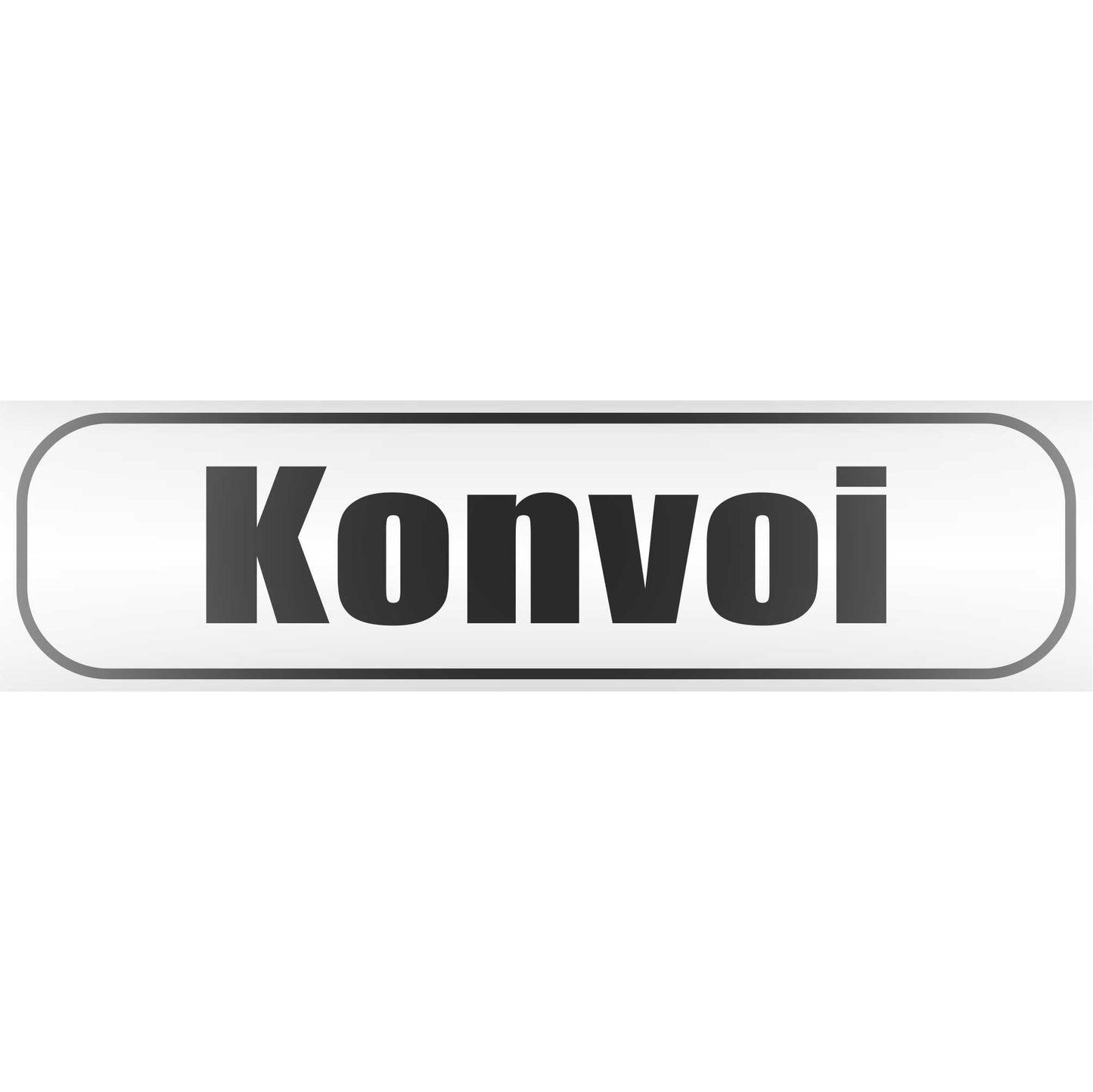 Magnetschild - Konvoi - Magnetfolie für Auto - LKW - Truck - Baustelle - Firma