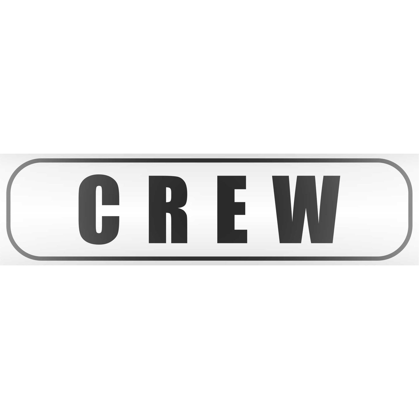 Magnetschild - CREW Mannschaft Verein Security Sicherheitsdienst Fahrzeug - Magnetfolie für Auto - LKW - Truck - Baustelle - Firma