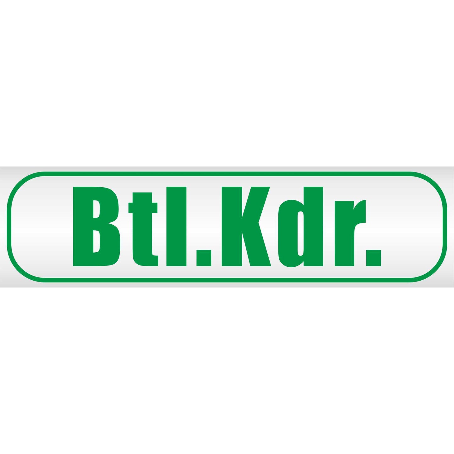 Magnetschild - Btl. Kdr - Magnetfolie für Auto - LKW - Truck - Baustelle - Firma