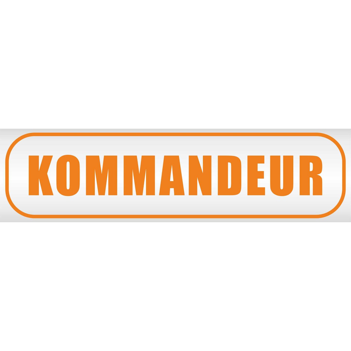 Magnetschild - Kommandeur - Magnetfolie für Auto - LKW - Truck - Baustelle - Firma