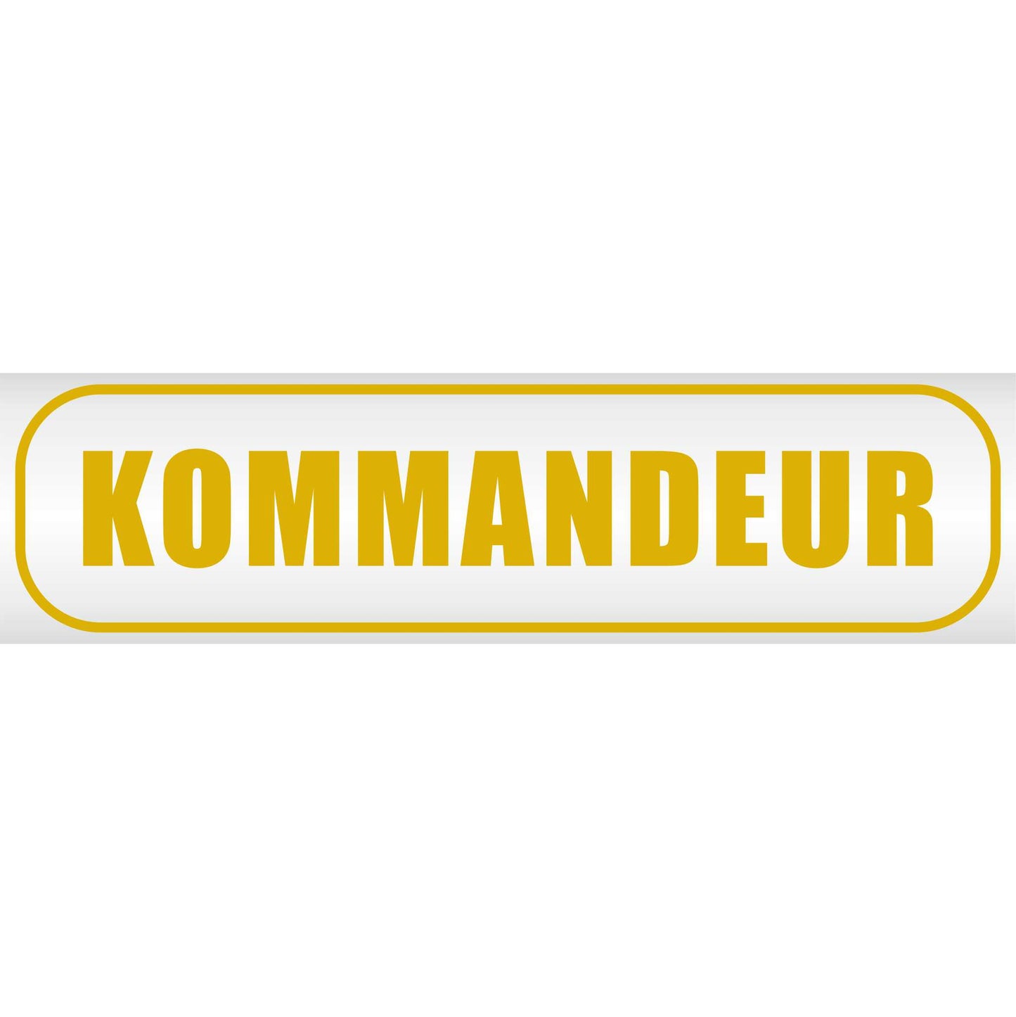 Magnetschild - Kommandeur - Magnetfolie für Auto - LKW - Truck - Baustelle - Firma