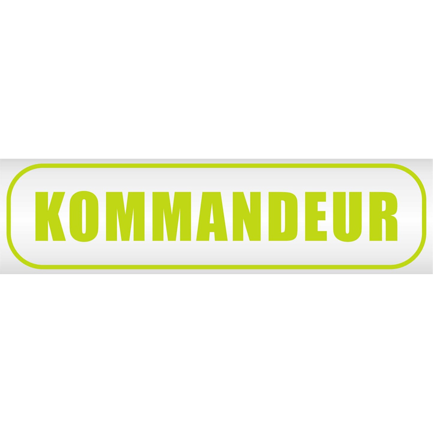 Magnetschild - Kommandeur - Magnetfolie für Auto - LKW - Truck - Baustelle - Firma