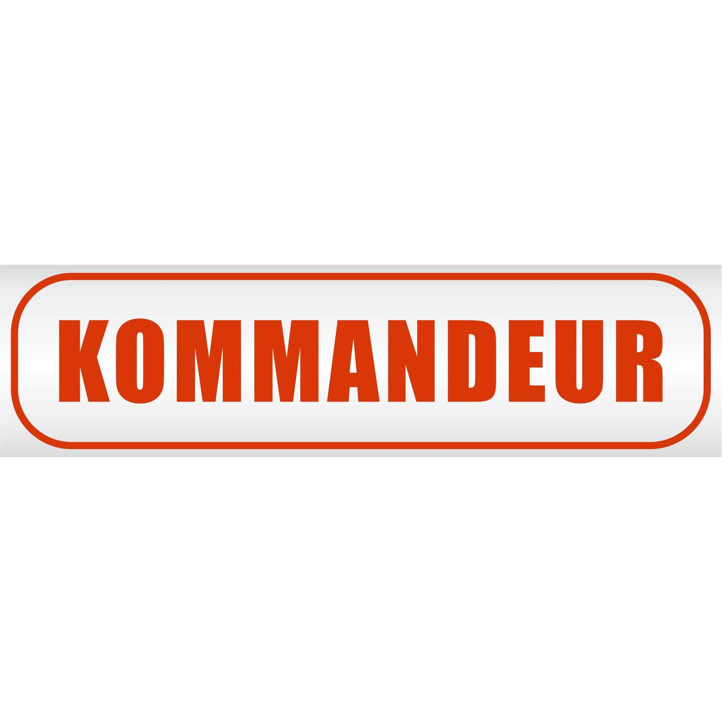 Magnetschild - Kommandeur - Magnetfolie für Auto - LKW - Truck - Baustelle - Firma