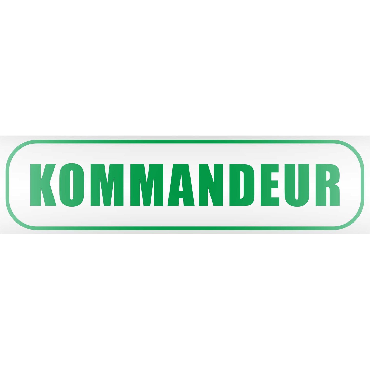 Magnetschild - Kommandeur - Magnetfolie für Auto - LKW - Truck - Baustelle - Firma