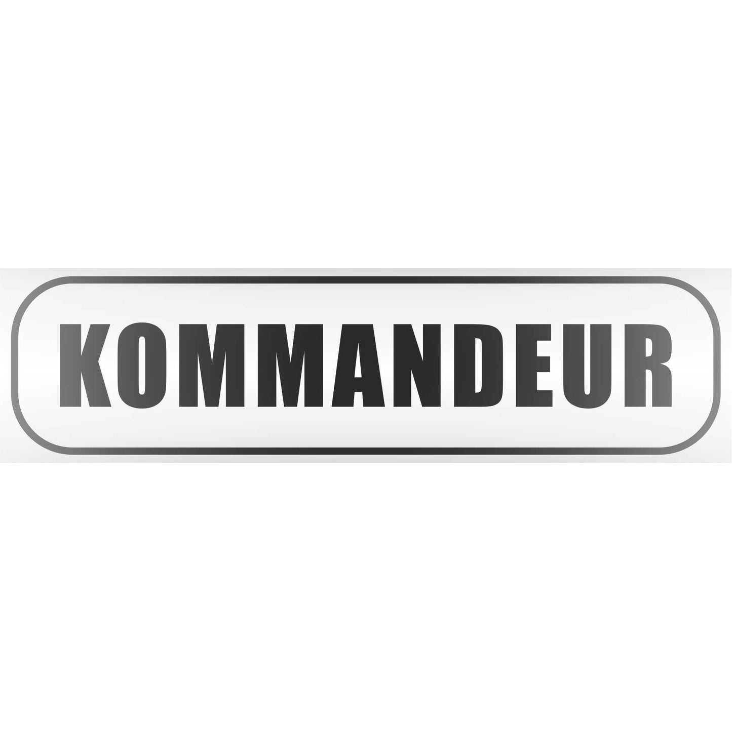 Magnetschild - Kommandeur - Magnetfolie für Auto - LKW - Truck - Baustelle - Firma