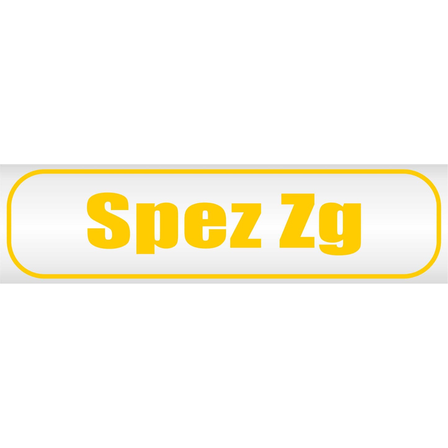 Magnetschild - Spez zg Spezialzug - Magnetfolie für Auto - LKW - Truck - Baustelle - Firma