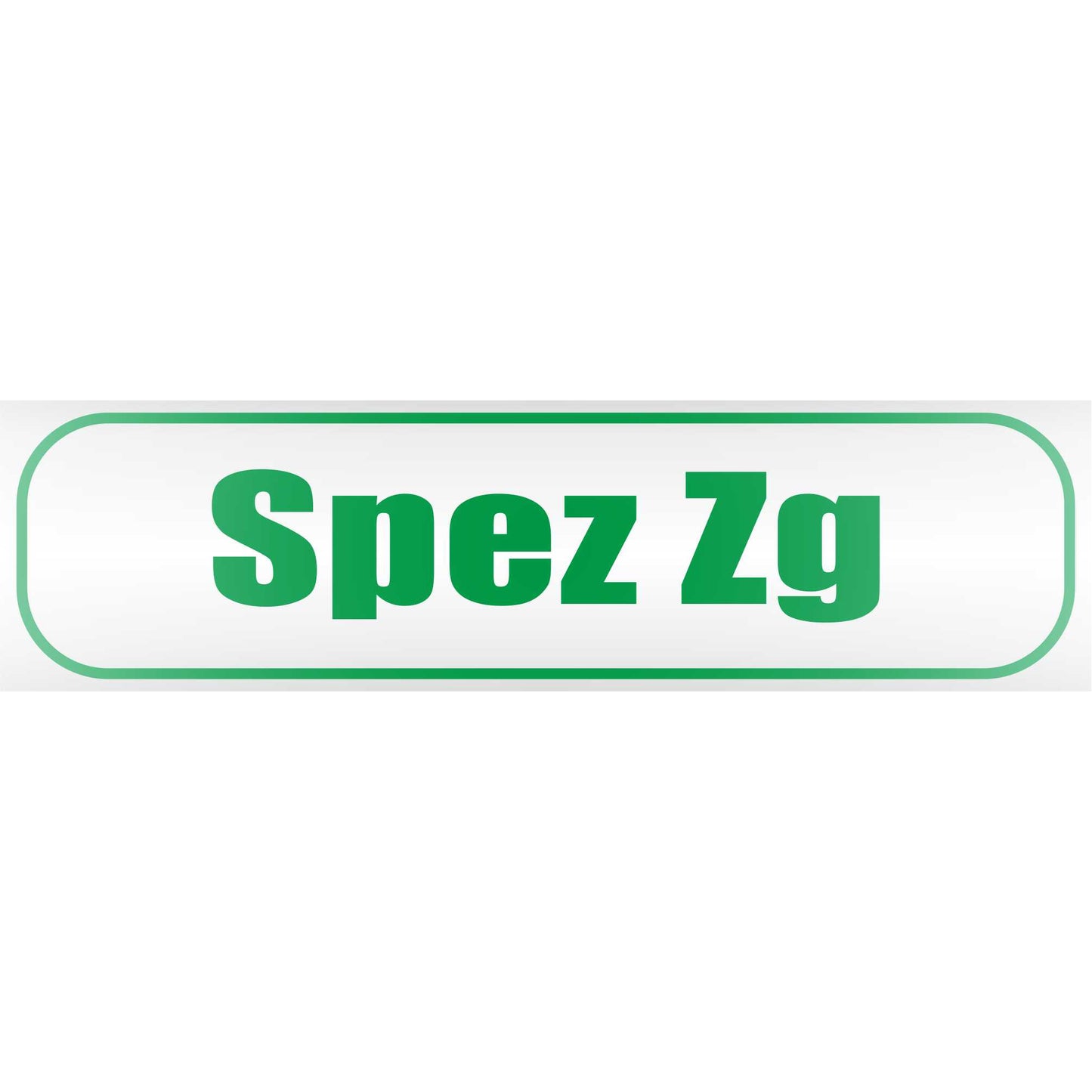 Magnetschild - Spez zg Spezialzug - Magnetfolie für Auto - LKW - Truck - Baustelle - Firma