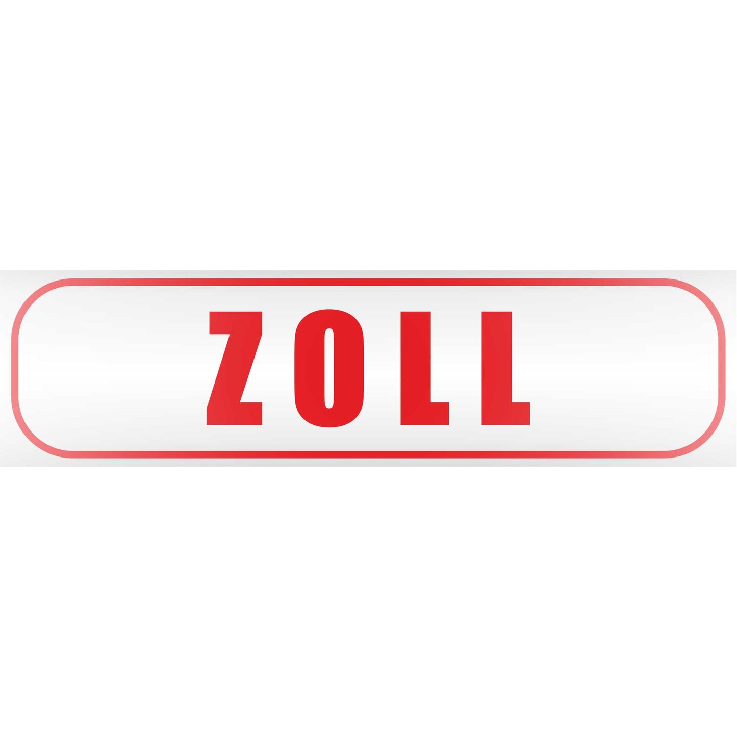 Magnetschild - Zoll - Magnetfolie für Auto - LKW - Truck - Baustelle - Firma