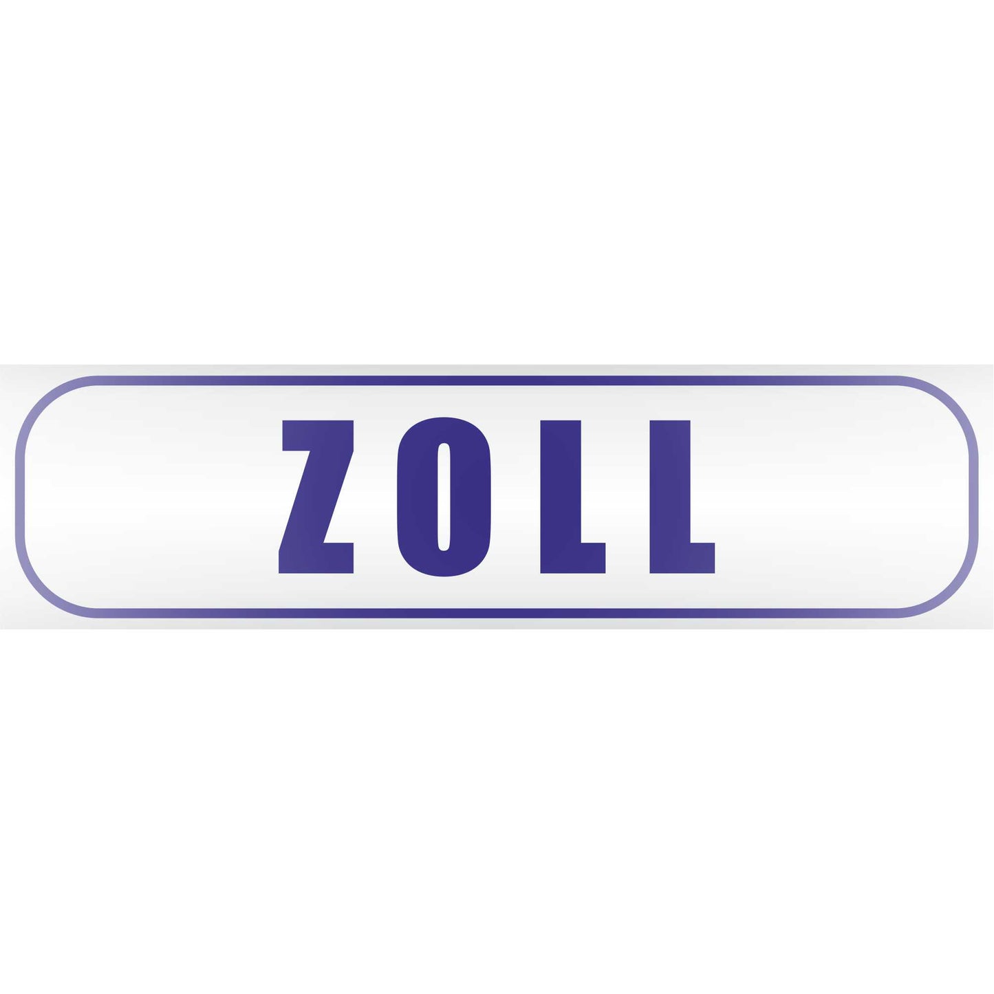 Magnetschild - Zoll - Magnetfolie für Auto - LKW - Truck - Baustelle - Firma