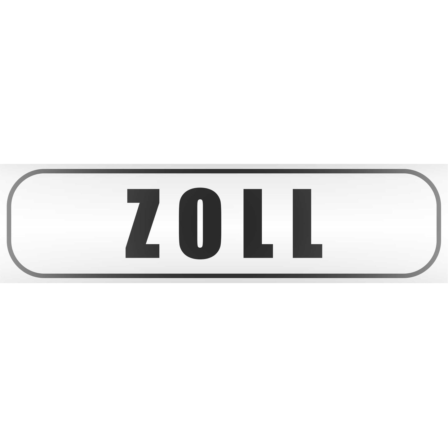 Magnetschild - Zoll - Magnetfolie für Auto - LKW - Truck - Baustelle - Firma