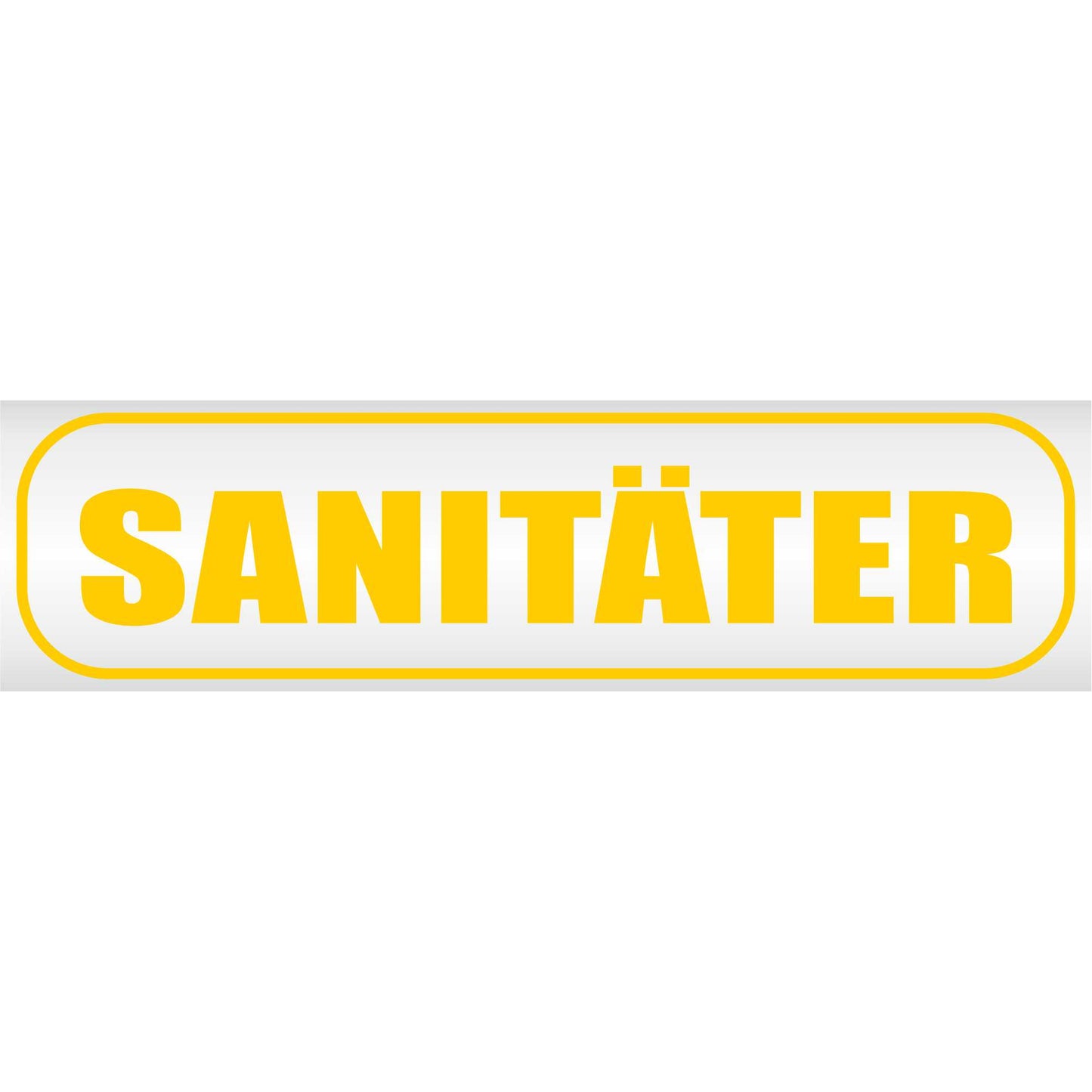 Magnetschild - Sanitäter Arzt Feuerwehr - Magnetfolie für Auto - LKW - Truck - Baustelle - Firma