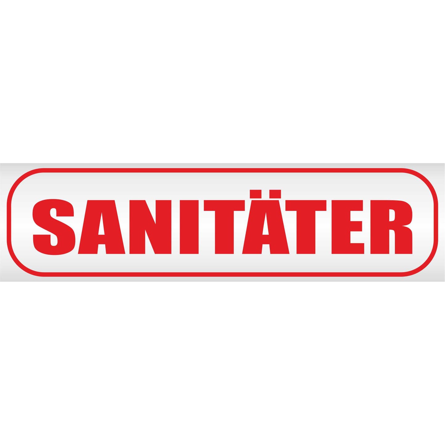 Magnetschild - Sanitäter Arzt Feuerwehr - Magnetfolie für Auto - LKW - Truck - Baustelle - Firma
