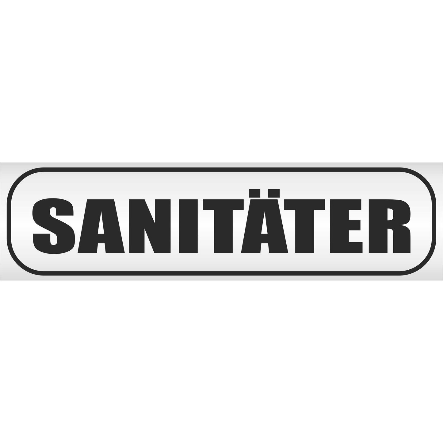 Magnetschild - Sanitäter Arzt Feuerwehr - Magnetfolie für Auto - LKW - Truck - Baustelle - Firma