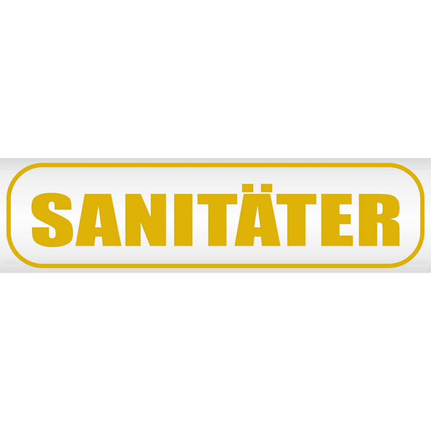 Magnetschild - Sanitäter Arzt Feuerwehr - Magnetfolie für Auto - LKW - Truck - Baustelle - Firma