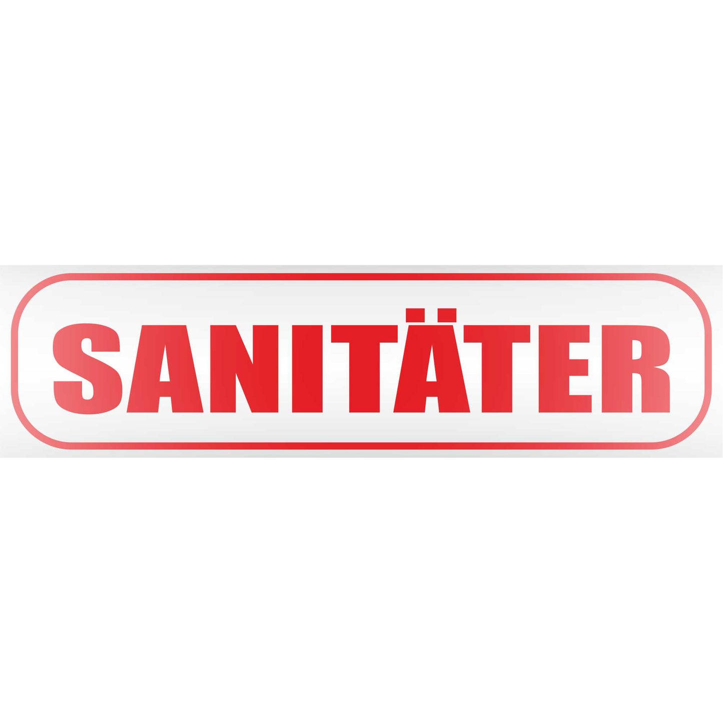 Magnetschild - Sanitäter Arzt Feuerwehr - Magnetfolie für Auto - LKW - Truck - Baustelle - Firma