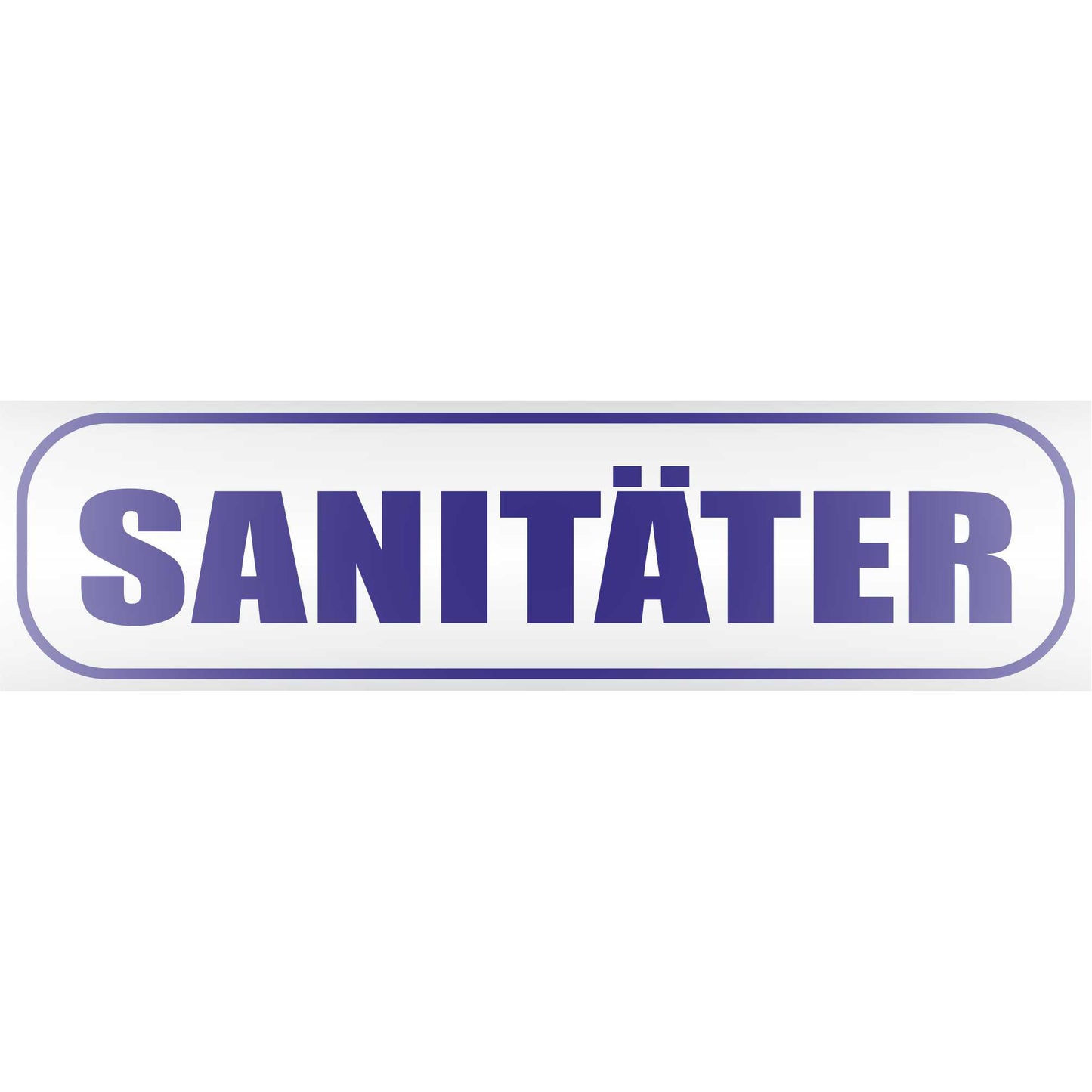 Magnetschild - Sanitäter Arzt Feuerwehr - Magnetfolie für Auto - LKW - Truck - Baustelle - Firma
