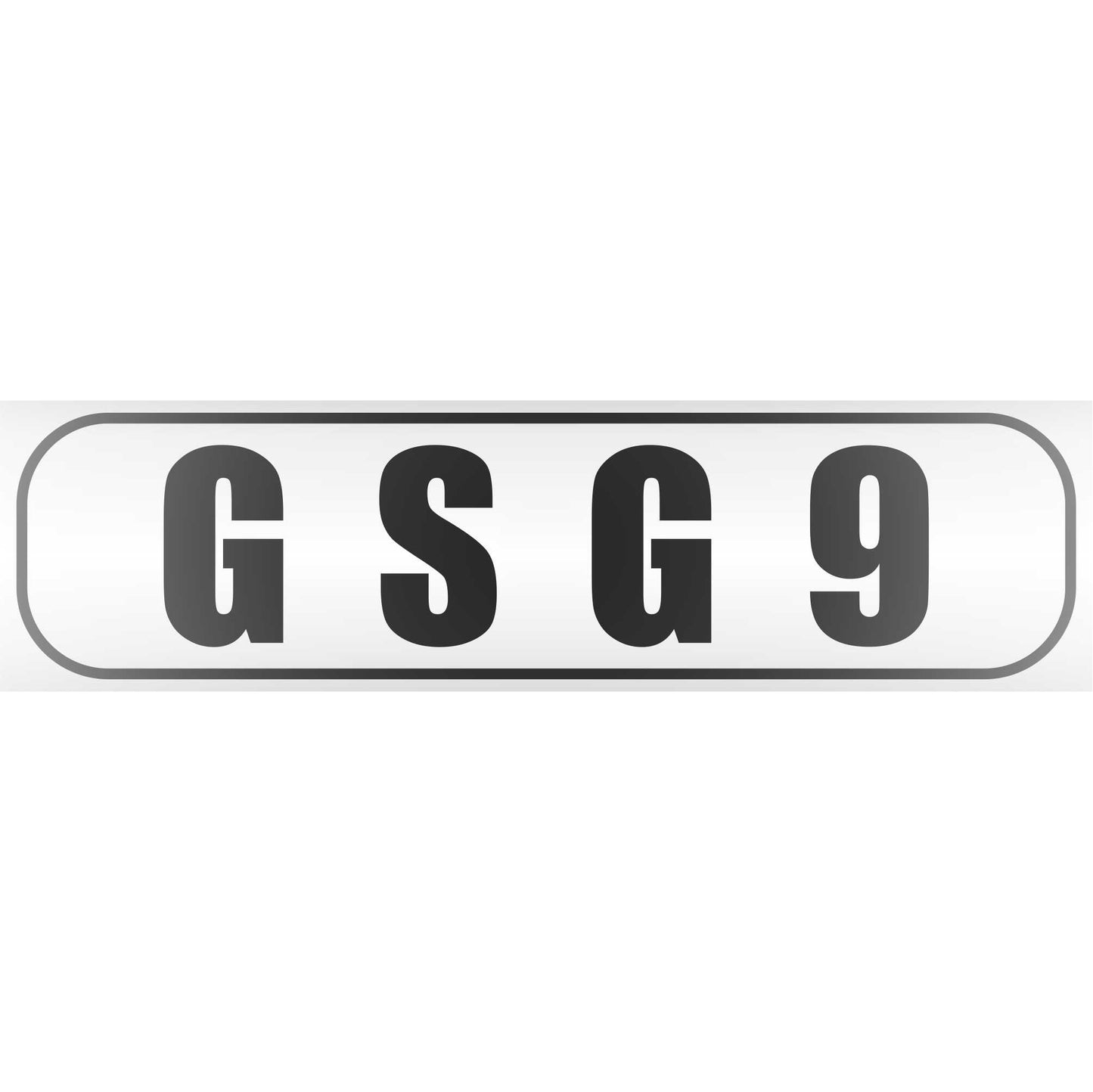 Magnetschild - GSG9 Grenzschutzgruppe 9 - Magnetfolie für Auto - LKW - Truck - Baustelle - Firma