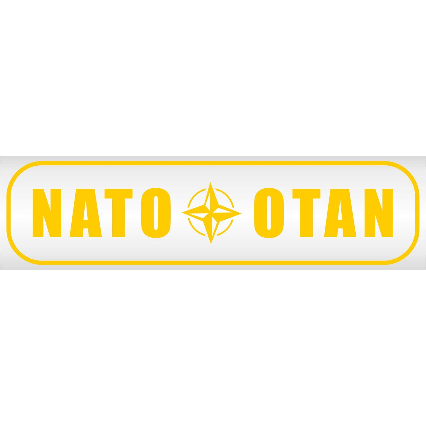 Magnetschild - Nato Otan - Magnetfolie für Auto - LKW - Truck - Baustelle - Firma