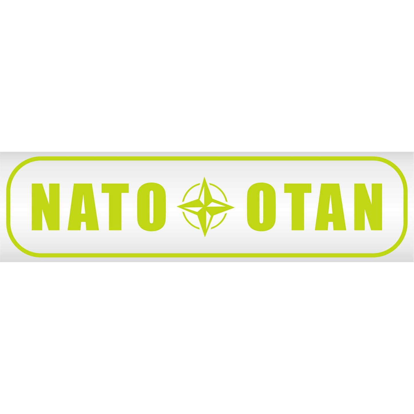 Magnetschild - Nato Otan - Magnetfolie für Auto - LKW - Truck - Baustelle - Firma