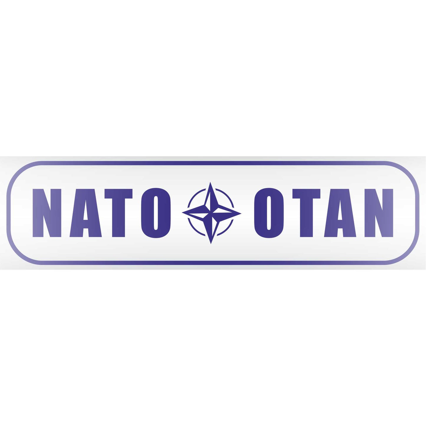 Magnetschild - Nato Otan - Magnetfolie für Auto - LKW - Truck - Baustelle - Firma