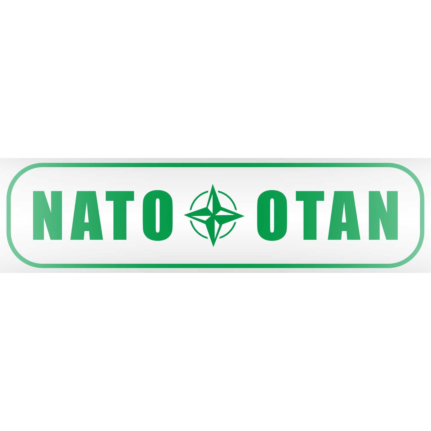 Magnetschild - Nato Otan - Magnetfolie für Auto - LKW - Truck - Baustelle - Firma