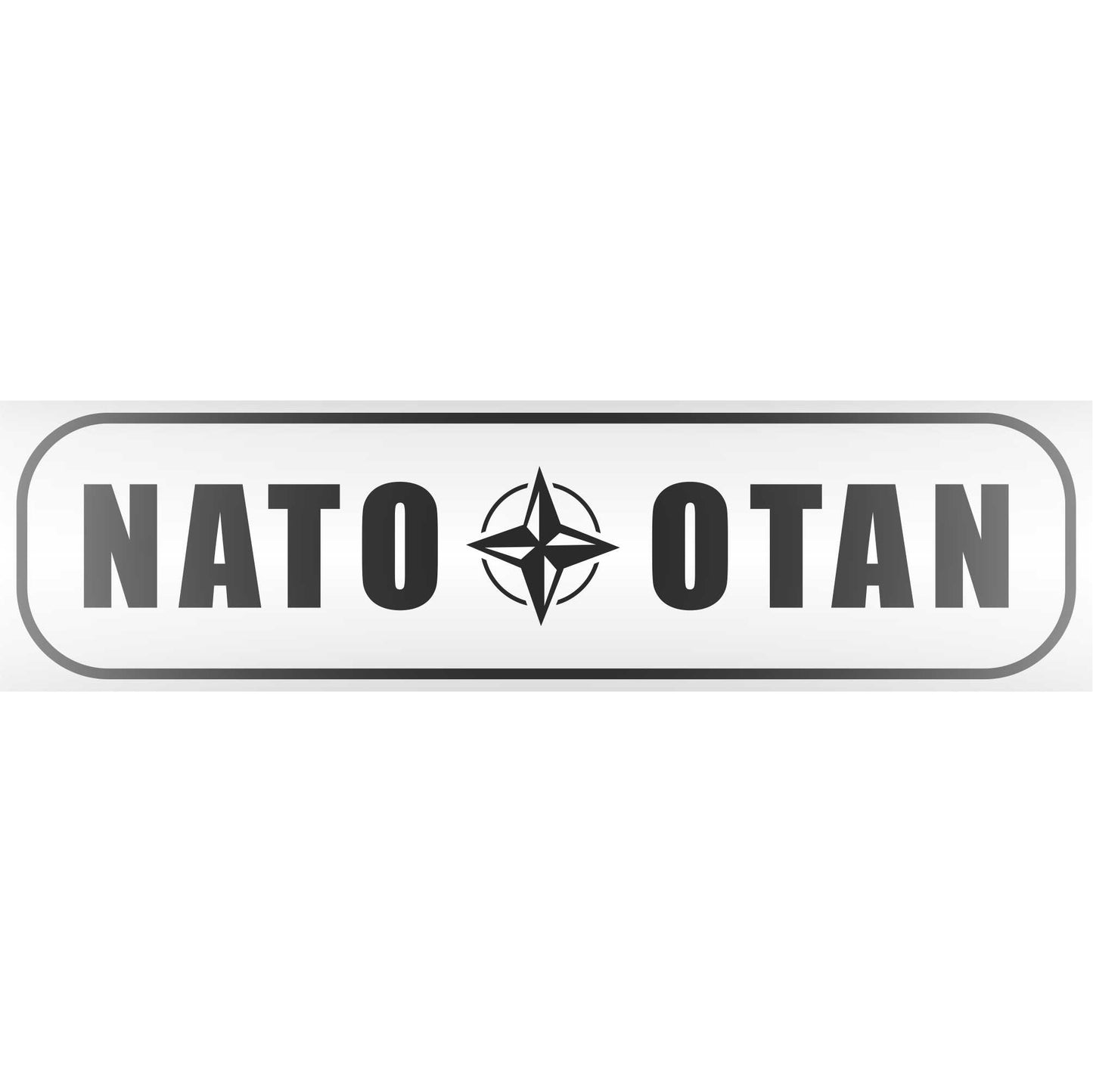 Magnetschild - Nato Otan - Magnetfolie für Auto - LKW - Truck - Baustelle - Firma