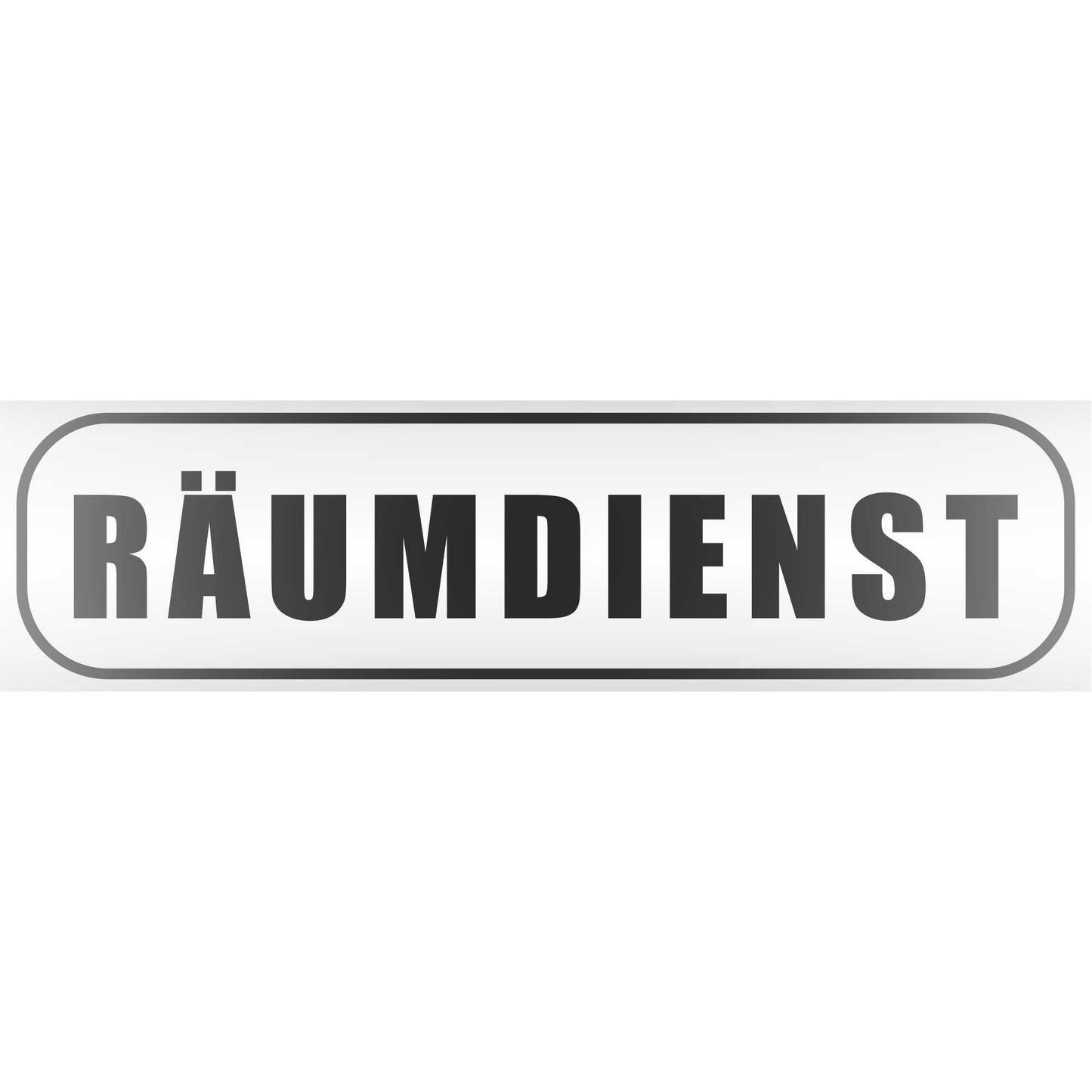 Magnetschild - Räumdienst - Magnetfolie für Auto - LKW - Truck - Baustelle - Firma