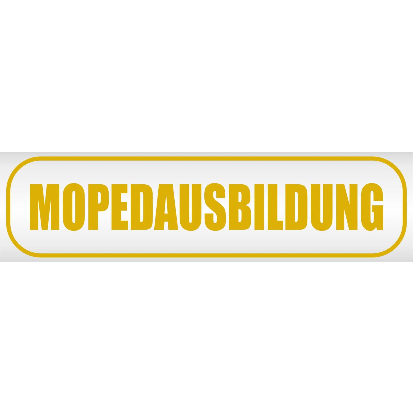 Magnetschild - Mopedausbildung - Magnetfolie für Auto - LKW - Truck - Baustelle - Firma